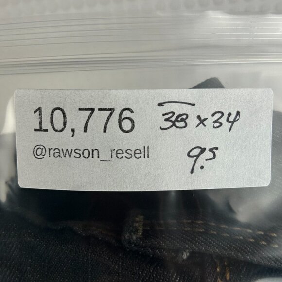 Levi's 569 Loose Straight Black Jeans 38x34 Flap Pocket Gothic Punk Skater Y2K - Picture 7 of 7